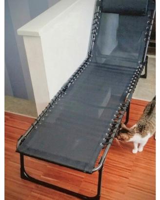 Letto / Sdraio pieghevole molto solido in acciaio 