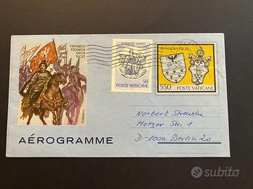 L74R Vaticano - 1984 Aerogramma Lire 400 "Innocenz