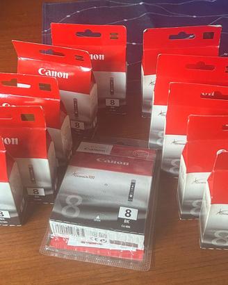 11 cartucce nuove  Canon 0620B001 CLI-8BK