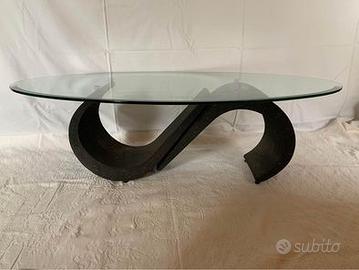 Tavolino vetro sbiellato