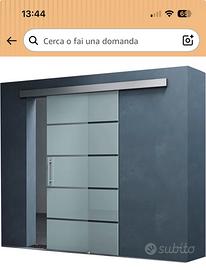 Porta scorrevole in vetro