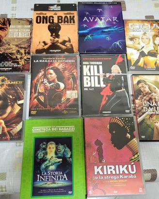 Lotto 10 DVD Avatar - Hunger Games - Kill Bill etc