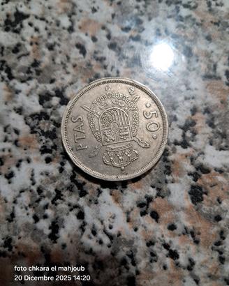 50 pesetas espagna 