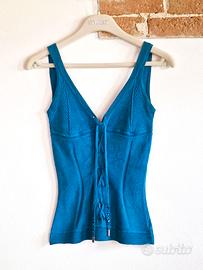 Top La Perla Lingerie tricot di pura seta stretch