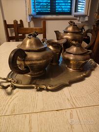 servizio da thè in argento 800