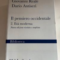 Il pensiero occidentale,età moderna Reale,Antiseri