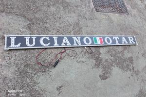 Scritta a led luminosa Camion "LUCIANO 🇮🇹 OTAR"