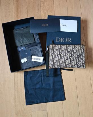 Pochette A5 Jacquard Dior Oblique uomo ORIGINALE 