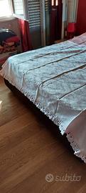 Copriletto cotone matrimoniale orlo mai usato 