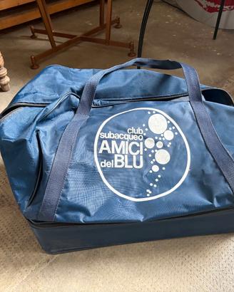 Borsone Subacquea "Amici del Blu" con doppio fondo