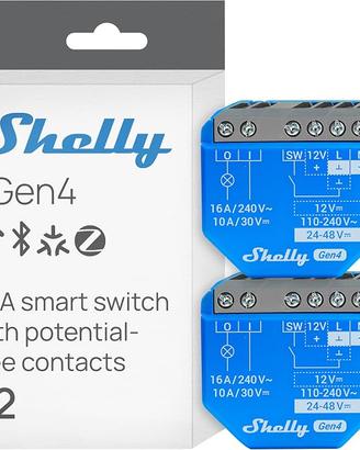 Shelly 1 Gen4 -(2 Pezzi)