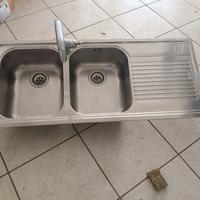 Lavello Franke 116x50 Acciaio con Miscelatore 