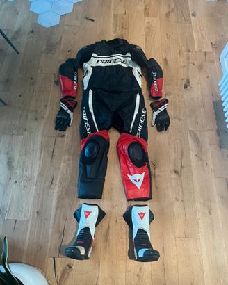 Tuta 2 pezzi Dainese MISTEL 2 Tg.56 (come nuova)