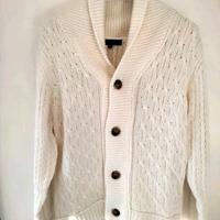 Maglione Cardigan L bianco invernale Joe Marvin