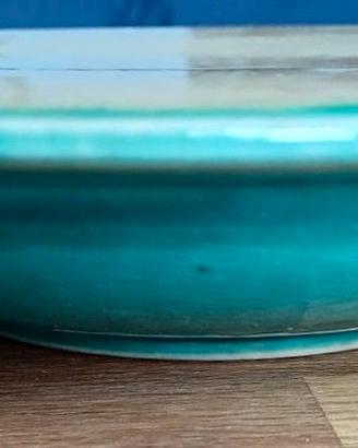 Alzatina indiana in ceramica, fatta a mano