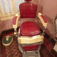 poltrona da barbiere marca Jupiter vintage anni 50