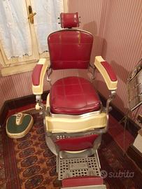 poltrona da barbiere marca Jupiter vintage anni 50