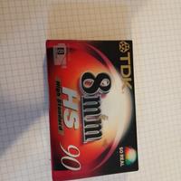 VIDEOCASSETTA PER TELECAMERA TDK 8 mm ha 90