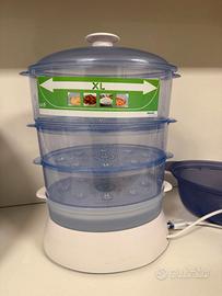 Vaporiera Philips XL 3 Livelli + Cuociriso - Dieta