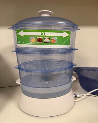 Vaporiera Philips XL 3 Livelli + Cuociriso - Dieta