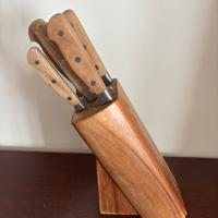 Ceppo coltelli Brandani in acacia cod.82488