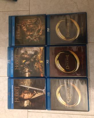 Signore degli anelli e hobbit - blu ray
