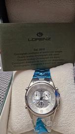 Orologio cronografo al quarzo con sveglia Lorenz.