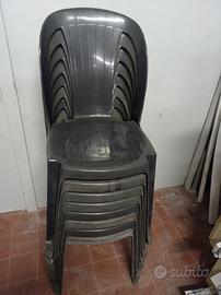Sedie giardino in plastica