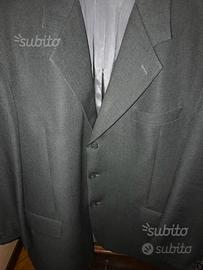 Giacca uomo tg 58 grigio antracite pura lana