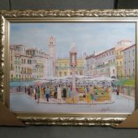 Quadro Verona Piazza delle Erbe
