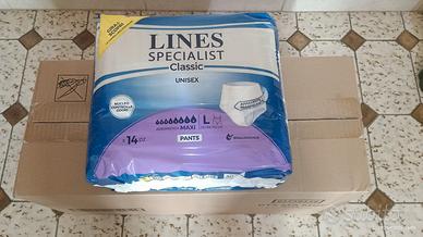 Lines 56 pannoloni  anziani Tg. L - €10-