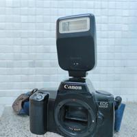 Canon Eos 1000F analogica + flash Speedlite