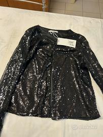 Giacca nera con paillettes