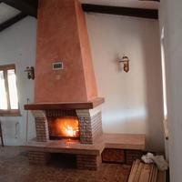 caminetto a legna rustico 