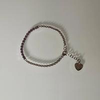 Braccialetto tennis s’agapõ in acciaio