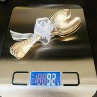 7 Cucchiani vintage argento 9-90 Sanbonet