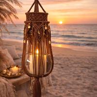 lanterna arredamento con ciondoli Novenodi.delu