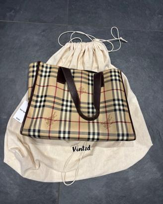 Borsa tote Burberry Haymarket