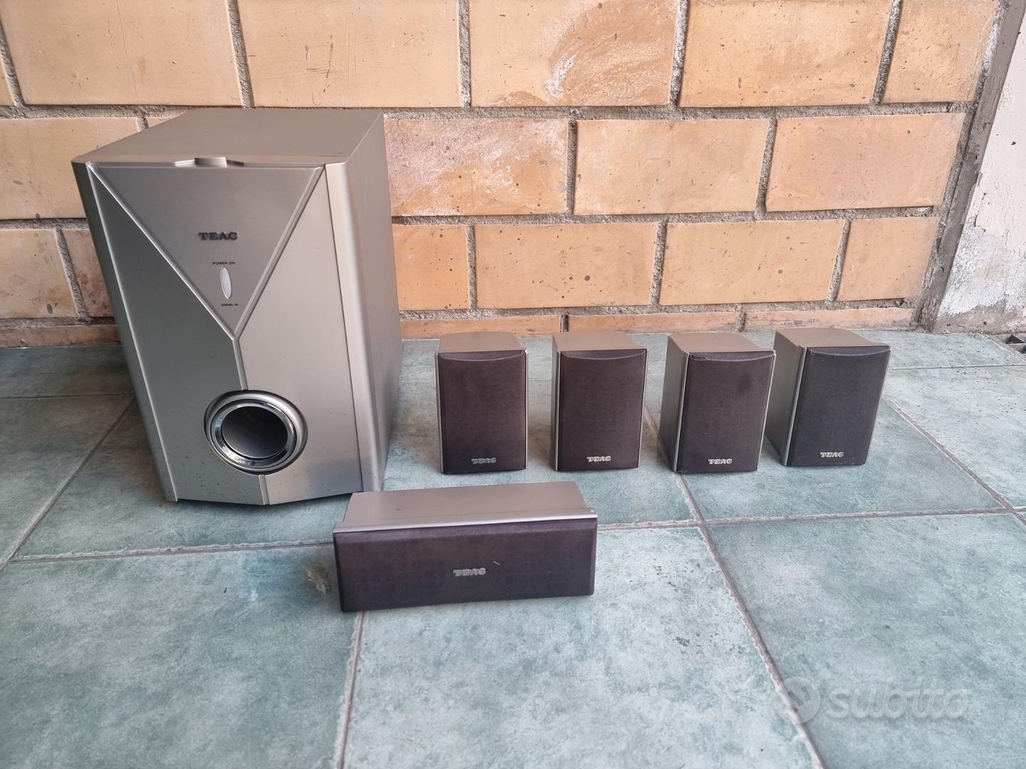 Casse dolby surround 5+1 subwoofer attivo amplific Audio/Video In