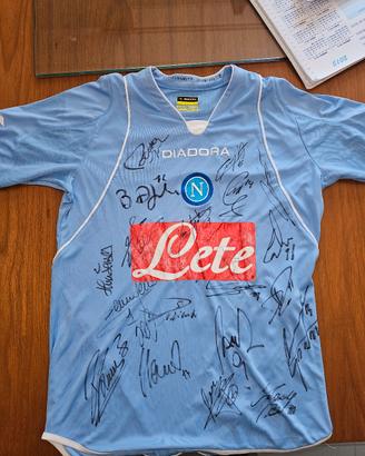 maglia calcio lavezzi autografata 