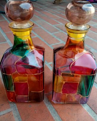 2 bottiglie colorate