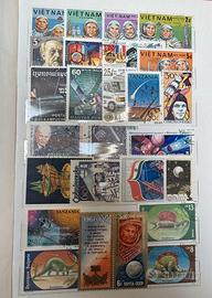 Lotto Francobolli Tematici Spazio e Dinosauri URSS