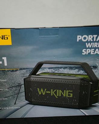 W-KING Altoparlante Bluetooth potente, 60W