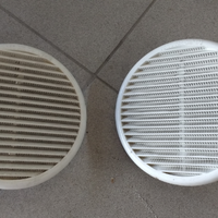 Kit Griglie aerazione 160mm con retina e molla