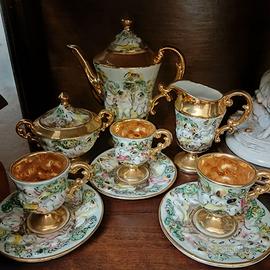 Servizio da caffè Capodimonte vintage