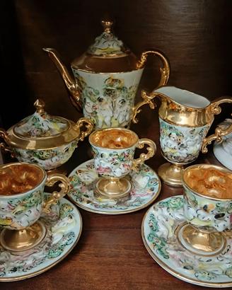 Servizio da caffè Capodimonte vintage