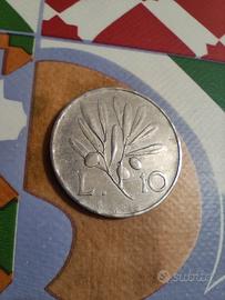 10 Lire Olivo 1946 Riproduzione Da Collezione 