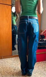 Jeans cargo denim blu scuro EUR 36 Bershka