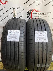 2 pneumatici 215/55 r17 goodyear estive 75%