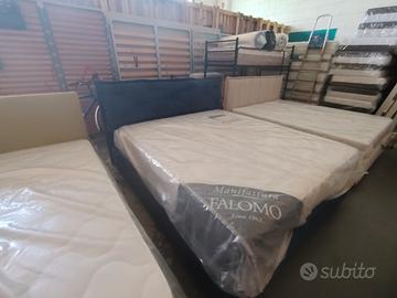 Letto Matrimoniale Blu